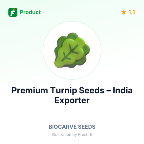 Premium Turnip Seeds – summary card, no photo uploaded yet