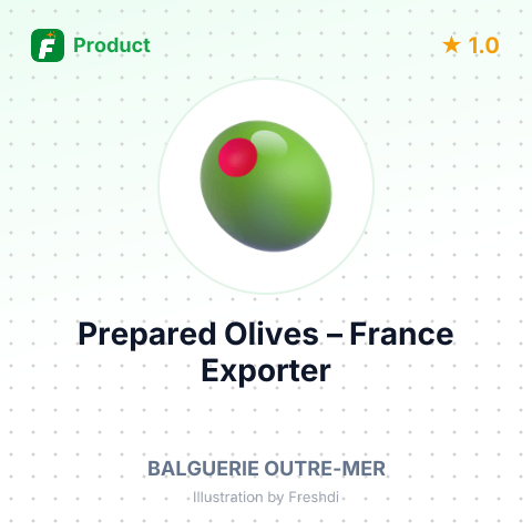 Prepared Olives (Green) – product summary card, no photo uploaded yet