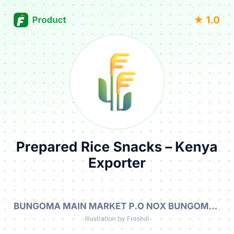 Prepared Rice Snacks – summary card, no photo uploaded yet