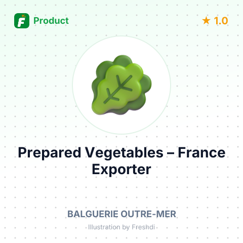 Prepared Vegetables (Other Than Vinaigrette) – summary card, no photo uploaded yet