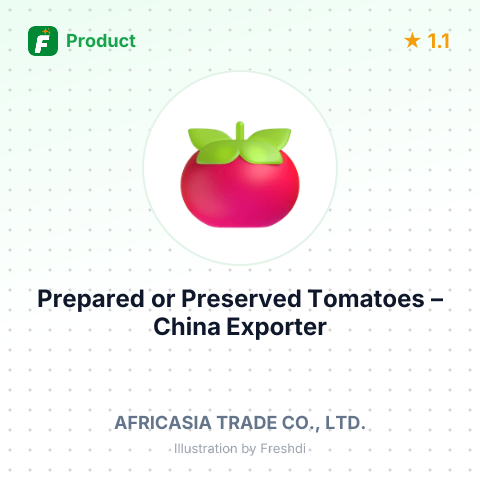 Prepared or Preserved Tomatoes – summary card, no photo uploaded yet