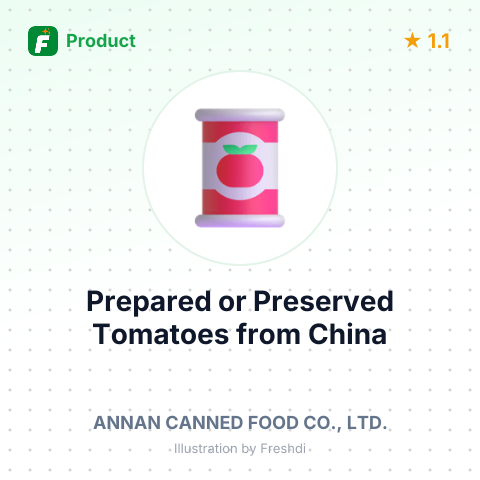 Prepared or Preserved Tomatoes – summary card, no photo uploaded yet