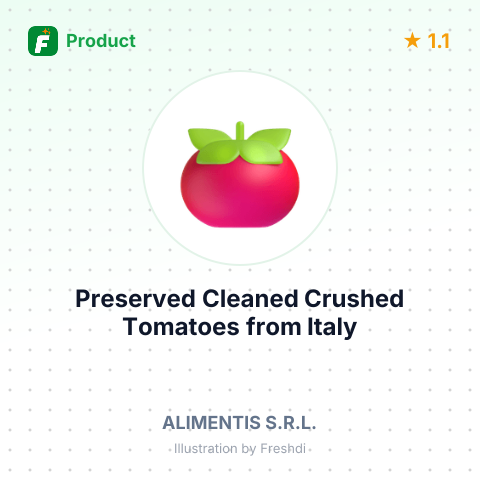 Preserved Cleaned Crushed Tomatoes – summary card, no photo uploaded yet