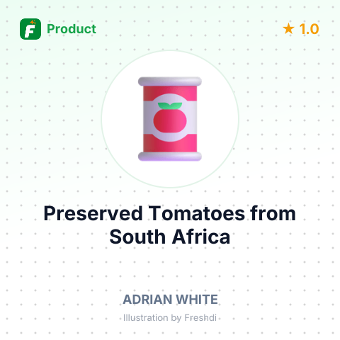 Preserved Tomatoes – summary card, no photo uploaded yet