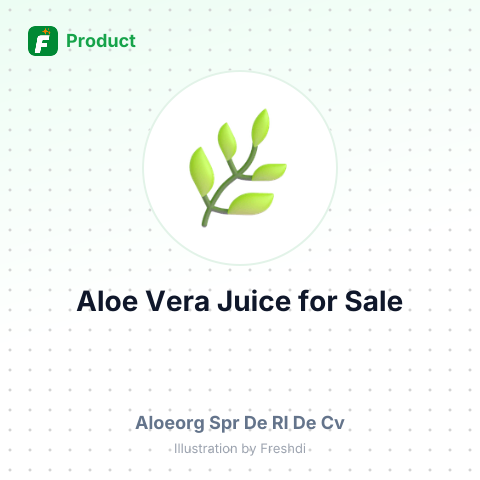 Preserved and Prefiltered Aloe Vera Juice – summary card, no photo uploaded yet