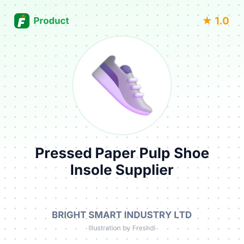 Pressed Paper Pulp Shoe Insole – summary card, no photo uploaded yet