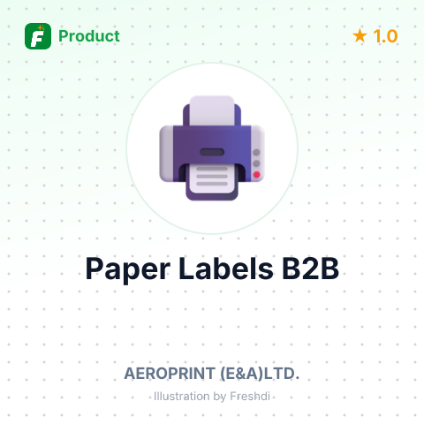 Printed Orange Striped Paper Label 18mmx58.42mm – summary card, no photo uploaded yet