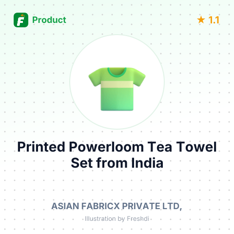 Printed Powerloom Tea Towel Set – summary card, no photo uploaded yet