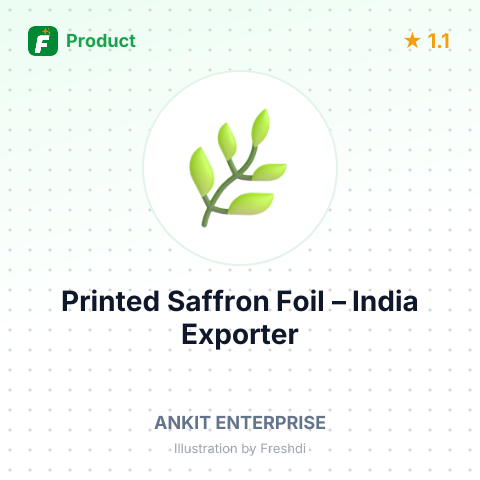 Printed Saffron Foil – summary card, no photo uploaded yet