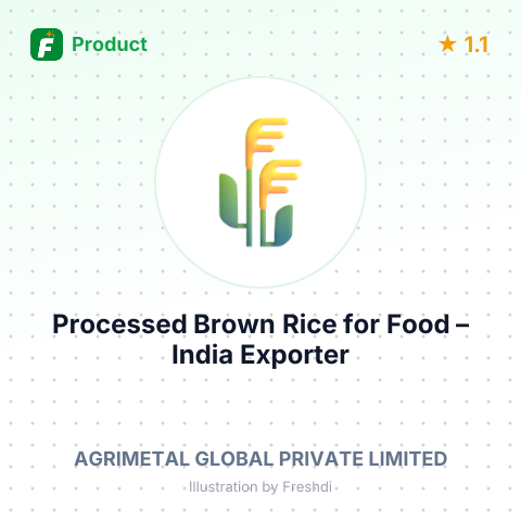 Processed Brown Rice for Food – summary card, no photo uploaded yet