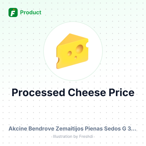 Processed Cheese with Fat Content – summary card, no photo uploaded yet