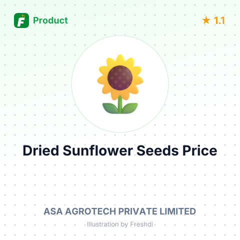 Processed Dried Sunflower Seeds for Bird Feed – product summary card, no photo uploaded yet