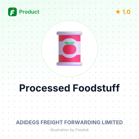 Processed Foodstuff – summary card, no photo uploaded yet
