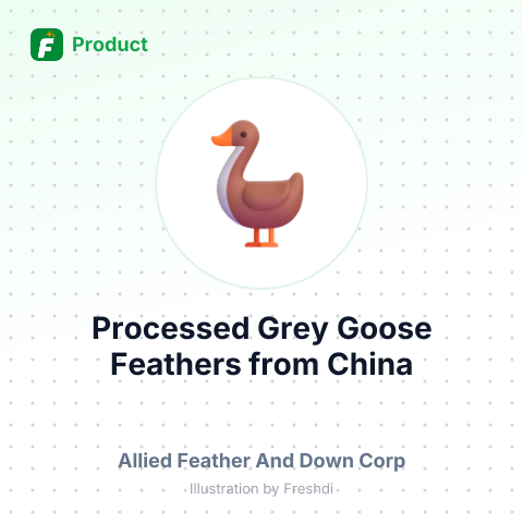 Processed Grey Goose Feathers – summary card, no photo uploaded yet