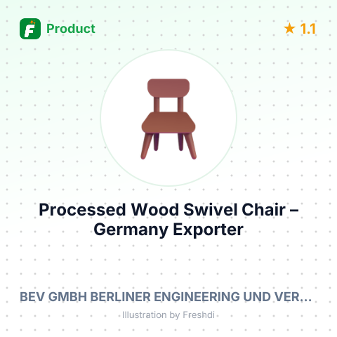 Processed Wood Swivel Chair – summary card, no photo uploaded yet