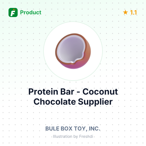 Protein Bar - Coconut Chocolate – summary card, no photo uploaded yet