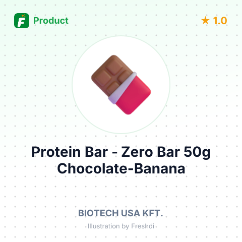 Protein Bar - Zero Bar 50g Chocolate-Banana – summary card, no photo uploaded yet