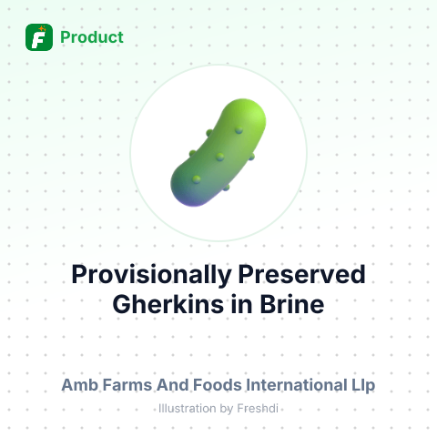 Provisionally Preserved Gherkins in Brine – summary card, no photo uploaded yet