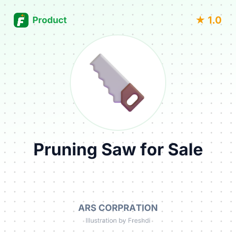 Pruning Saw with Carbon Steel Blade – summary card, no photo uploaded yet