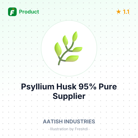 Psyllium Husk 95% Pure (100 Mesh Powder) – summary card, no photo uploaded yet