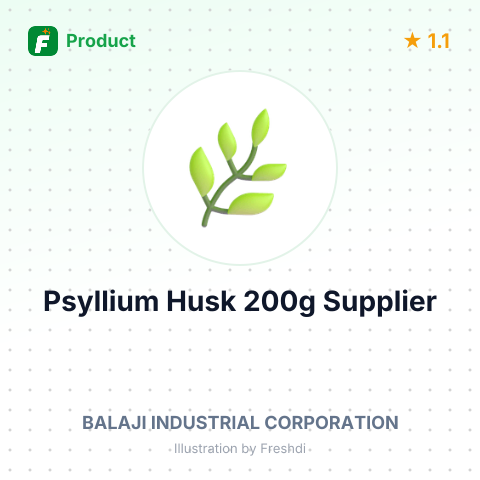 Psyllium Husk (Isabgol) 200g – summary card, no photo uploaded yet