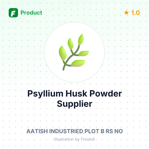 Psyllium Husk Powder – summary card, no photo uploaded yet