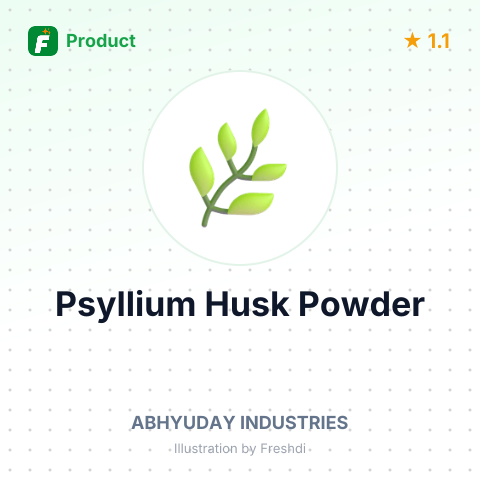 Psyllium Husk Powder – summary card, no photo uploaded yet