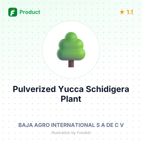 Pulverized Yucca Schidigera Plant – summary card, no photo uploaded yet