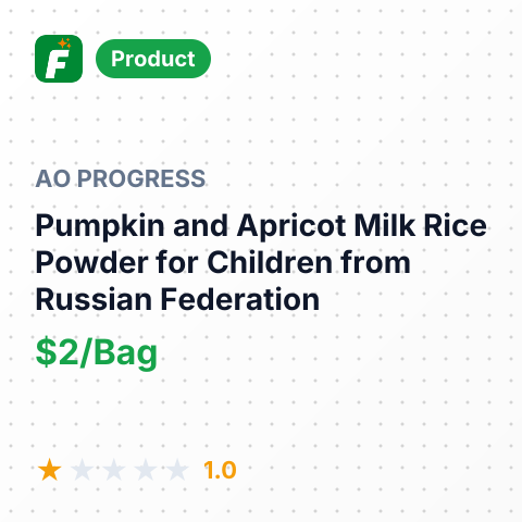Pumpkin and Apricot Milk Rice Powder for Children – summary card, no photo uploaded yet