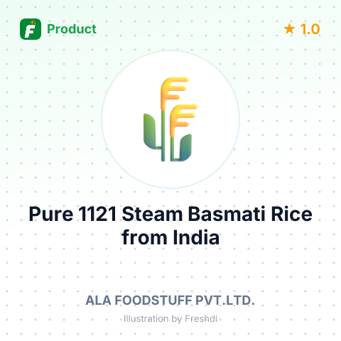 Pure 1121 Steam Basmati Rice – summary card, no photo uploaded yet