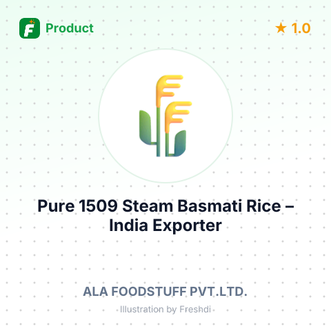 Pure 1509 Steam Basmati Rice – summary card, no photo uploaded yet