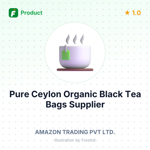 Pure Ceylon Organic Black Tea Bags (FLV) – summary card, no photo uploaded yet