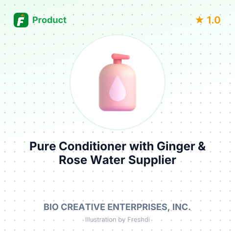 Pure Conditioner with Ginger & Rose Water – summary card, no photo uploaded yet