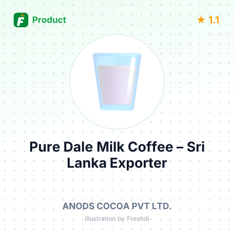 Pure Dale Milk Coffee – product summary card, no photo uploaded yet