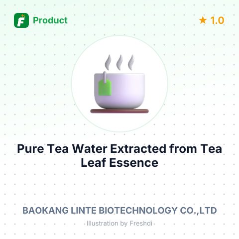 Pure Tea Water Extracted from Tea Leaf Essence – summary card, no photo uploaded yet