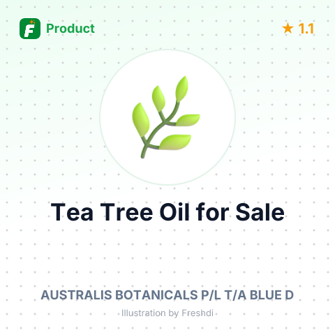 Pure and Natural Australian Tea Tree Oil – summary card, no photo uploaded yet