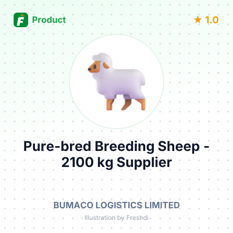 Pure-bred Breeding Sheep - 2100 kg – summary card, no photo uploaded yet