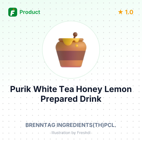 Purik White Tea Honey Lemon Prepared Drink – summary card, no photo uploaded yet