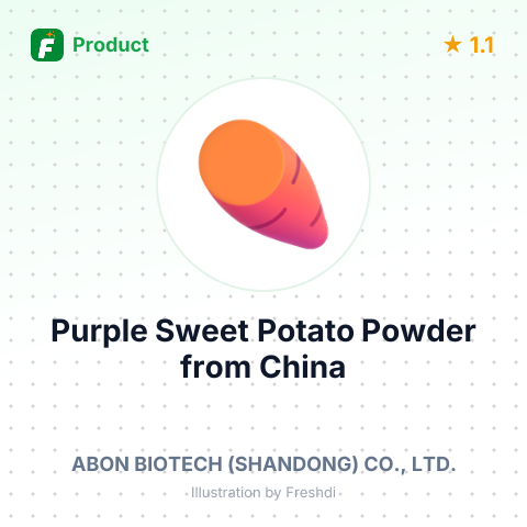 Purple Sweet Potato Powder – summary card, no photo uploaded yet