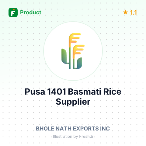 Pusa 1401 Basmati Rice – summary card, no photo uploaded yet