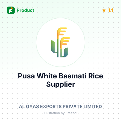 Pusa White Basmati Rice – summary card, no photo uploaded yet