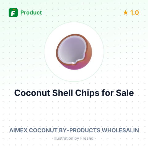 Pyrolyzed Coconut Shell Chips – summary card, no photo uploaded yet