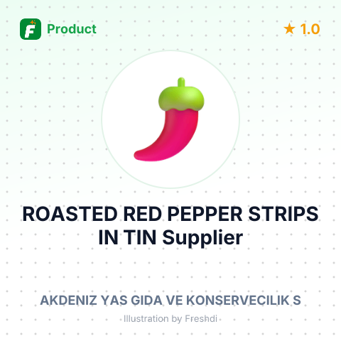 ROASTED RED PEPPER STRIPS IN TIN – summary card, no photo uploaded yet