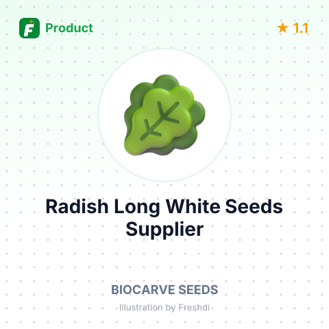 Radish Long White Seeds – summary card, no photo uploaded yet