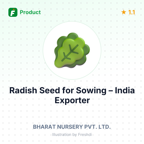 Radish Seed for Sowing – summary card, no photo uploaded yet