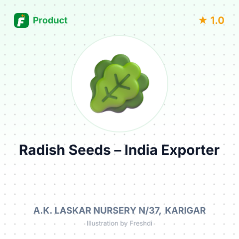 Radish Seeds – summary card, no photo uploaded yet