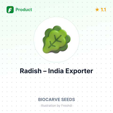 Radish (Super White Hybrid) – summary card, no photo uploaded yet