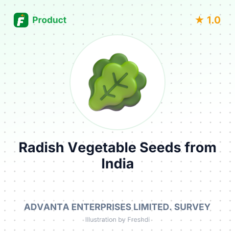 Radish Vegetable Seeds – summary card, no photo uploaded yet