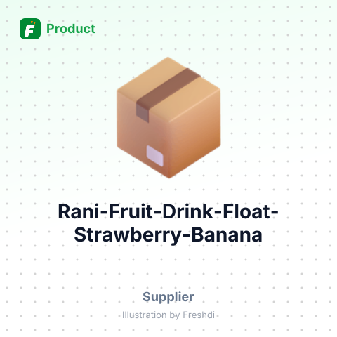 Rani Fruit Drink Float (Strawberry Banana) – summary card, no photo uploaded yet