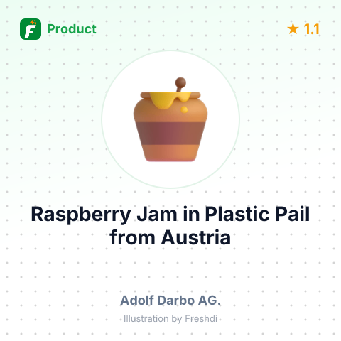 Raspberry Jam in Plastic Pail – summary card, no photo uploaded yet
